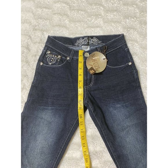 No Fuze Womens Skinny Sz 3 / 4 Blue Denim Jeans (26x31 Msrd) - Picture 7 of 11